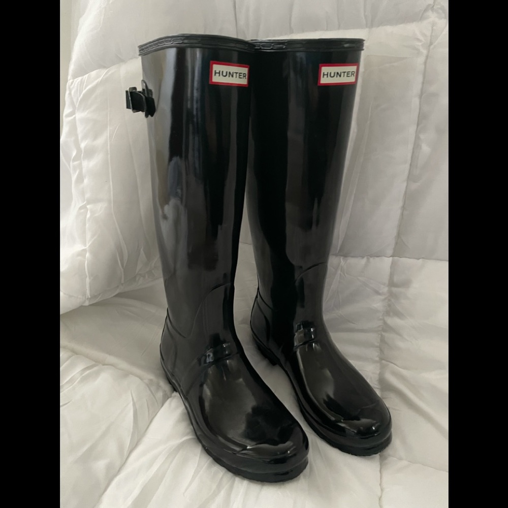 Hunter Original Back Adjustable Gloss Boots